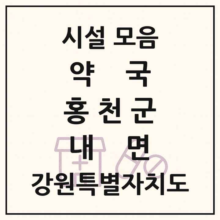 강원특별자치도 홍천군 내면 약국 목록